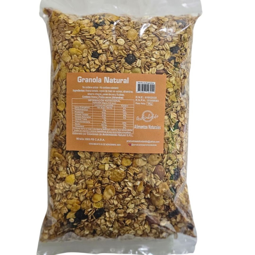 GRANOLA NATURAL ARCHIMBOLDO X 1 KG