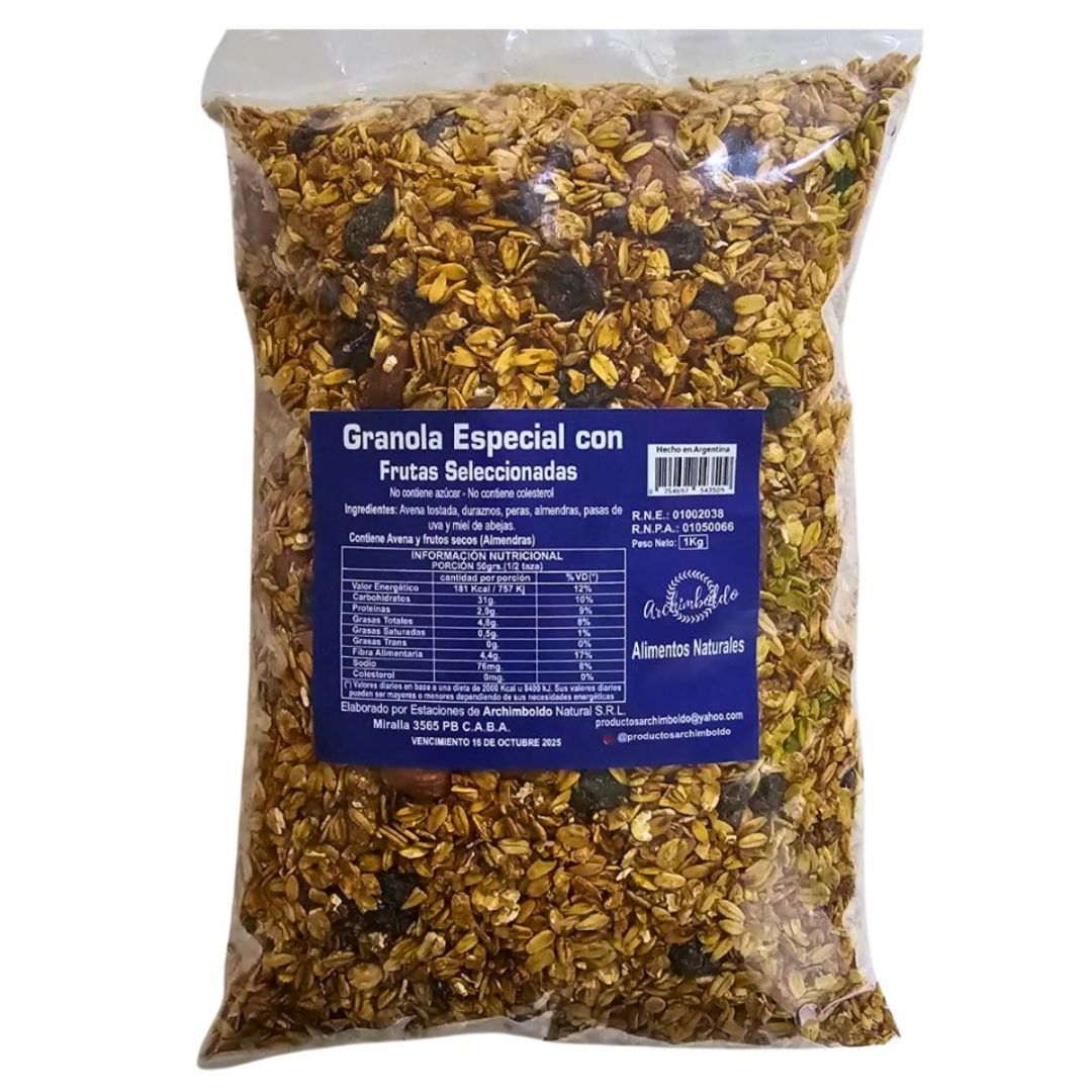GRANOLA ESPECIAL CON FRUTAS ARCHIMBOLDO X 1 KG
