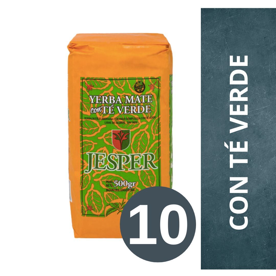 pack-de-yerba-mate-jesper-con-te-verde-10-x-500-gr