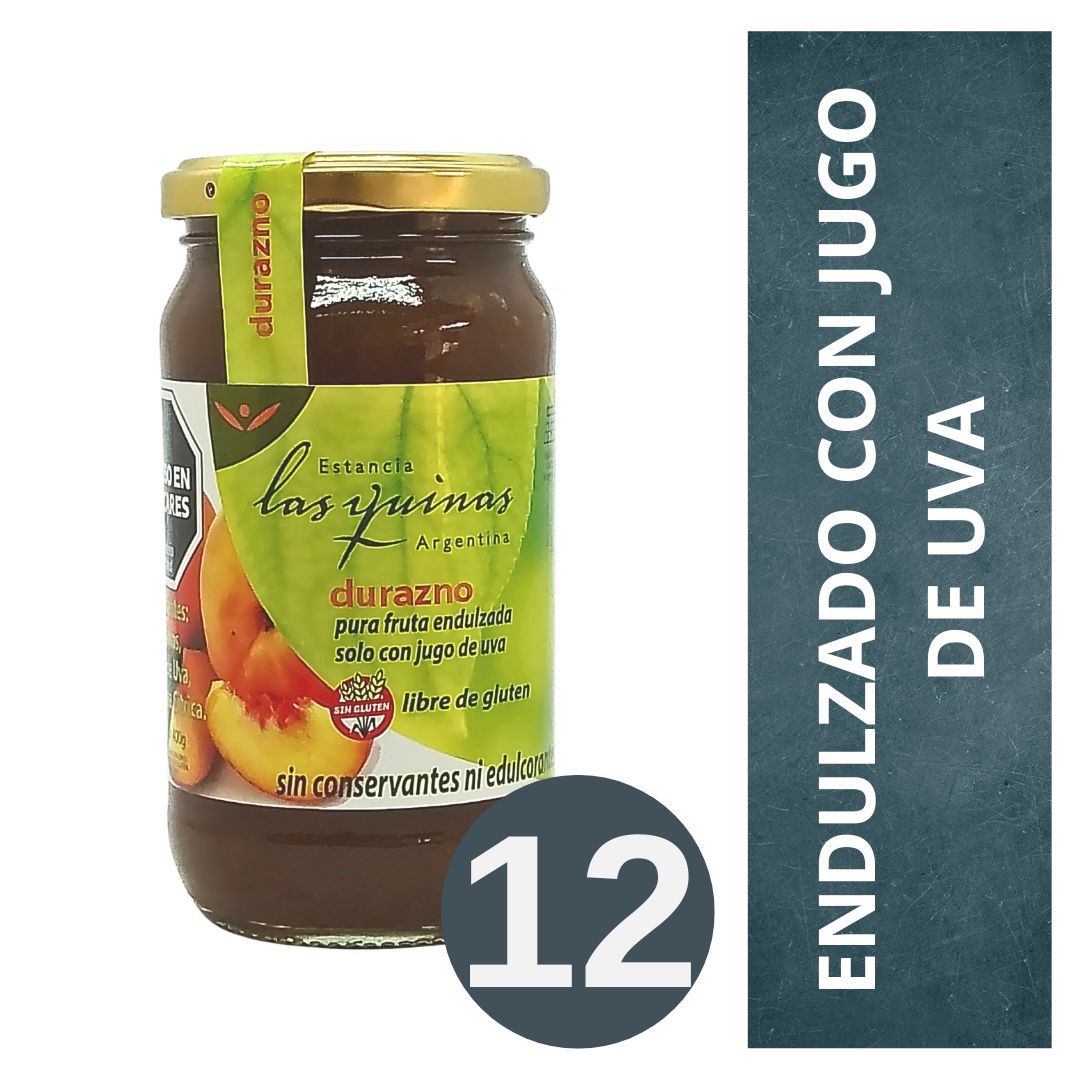 pack-de-mermelada-durazno-las-quinas-con-jugo-de-uva-12-x-400-gr