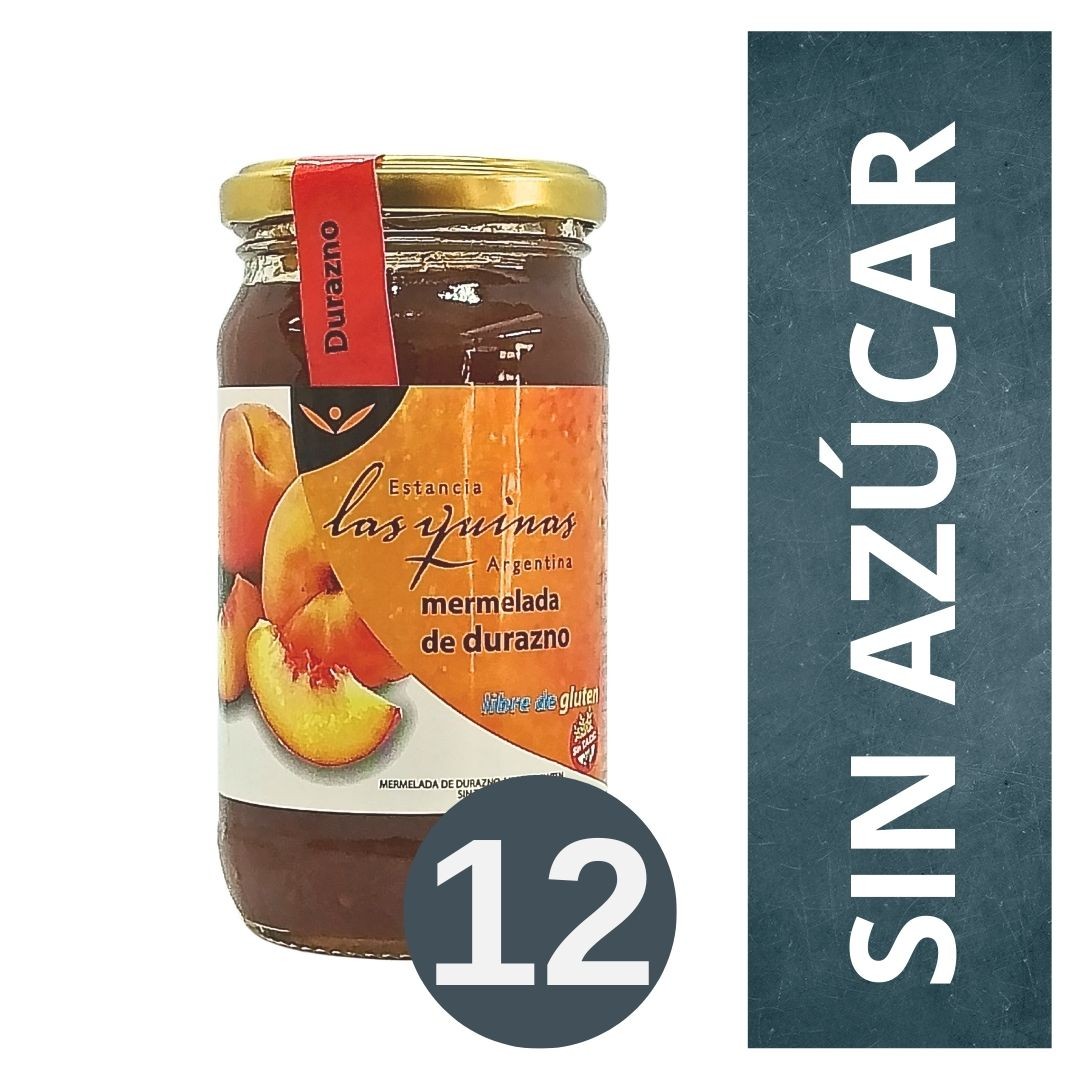 pack-de-mermelada-premium-las-quinas-durazno-12-x-420-gr