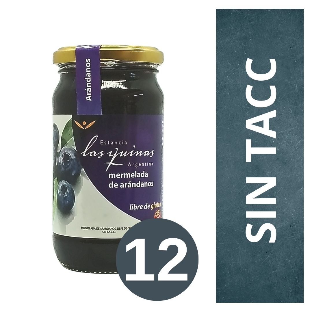 pack-de-mermelada-premium-las-quinas-arandanos-12-x-420-gr