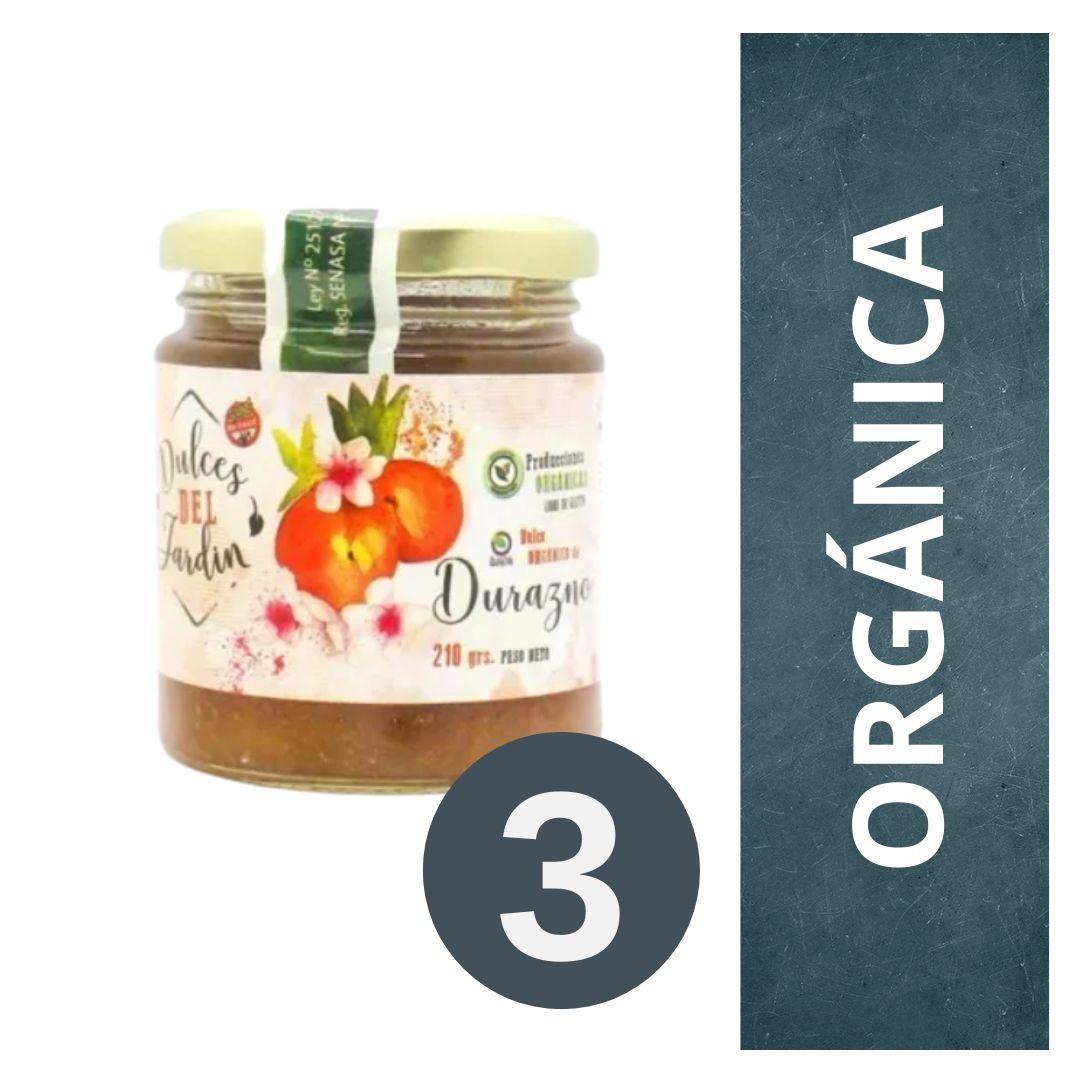 pack-de-mermelada-organica-de-durazno-dulces-del-jardin-3-x-210-gr